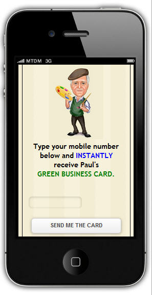 The green Business Card